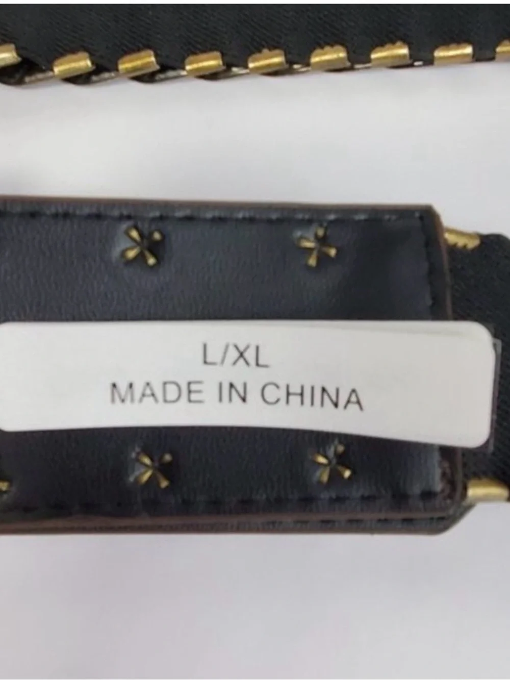 Brass buckle belt